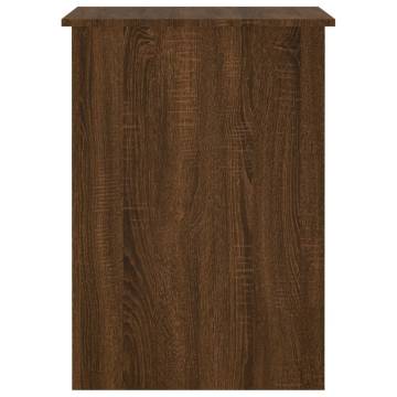 Brown Oak Desk 100x55x75 cm - Stylish Engineered Wood