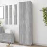 Hallway Wardrobe Grey Sonoma 55x25x189 cm Engineered Wood Colour grey sonoma Quantity in Package 1 Amount 