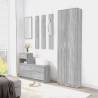 Hallway Wardrobe Grey Sonoma - Space Saving Design