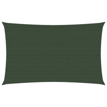 Sunshade Sail 3x5 m Dark Green HDPE | Protect Your Outdoor Space