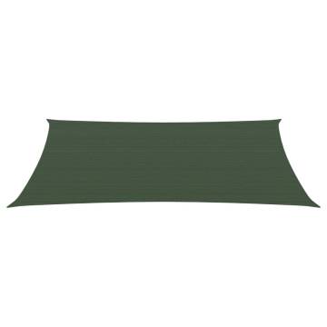 Sunshade Sail 3x5 m Dark Green HDPE | Protect Your Outdoor Space