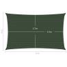 Sunshade Sail 3x5 m Dark Green HDPE | Protect Your Outdoor Space