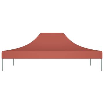 Terracotta Party Tent Roof 4.5x3m - Weather Resistant Cover