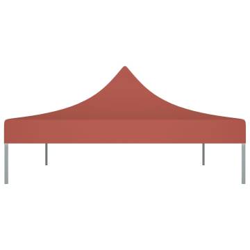 Terracotta Party Tent Roof 4.5x3m - Weather Resistant Cover