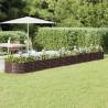 Garden Raised Bed Powder-coated Steel 512x80x36 cm Brown Colour brown Size 512 x 80 x 36 cm Quantity in Package 1 