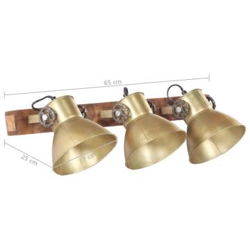 Industrial Wall Lamp Brass 65x25 cm E27 | Elegant Lighting