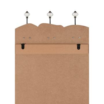 Wall-mounted Coat Rack with 6 Hooks - Stylish Storage Solution