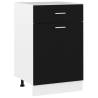 Drawer Bottom Cabinet Black 50x46x81.5 cm Engineered Wood Colour black Quantity in Package 1 Model 1x bottom cabinet (1 door 1 drawer) 50 cm Number of 