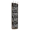 Wall-mounted Coat Rack with 6 Hooks 120x40 cm LOVE LIVE Colour love live Quantity in Package 1 