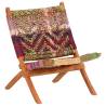 Folding Chindi Chair - Multicolours Fabric for Ultimate Comfort