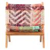 Folding Chindi Chair - Multicolours Fabric for Ultimate Comfort