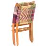 Folding Chindi Chair - Multicolours Fabric for Ultimate Comfort