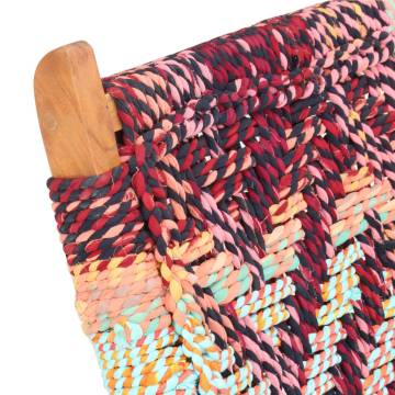 Folding Chindi Chair - Multicolours Fabric for Ultimate Comfort