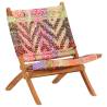 Folding Chindi Chair - Multicolours Fabric for Ultimate Comfort