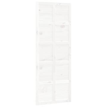 Barn Door White 80x1.8x214 cm Solid Wood Pine - Hipo Market