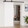 Barn Door White 80x1.8x214 cm Solid Wood Pine - Hipo Market