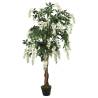 Artificial Wisteria Tree 150 cm with 840 Leaves - Green & White