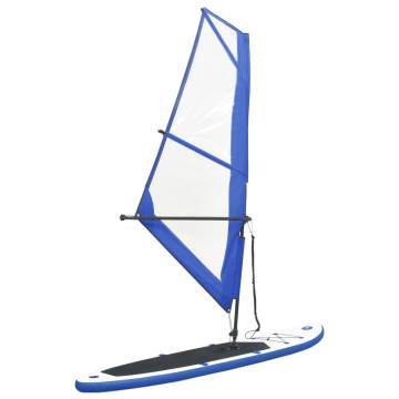 Inflatable SUP Board with Sail Set - Blue & White | HipoMarket