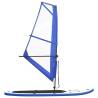 Inflatable SUP Board with Sail Set - Blue & White | HipoMarket