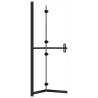 Foldable Walk-in Shower Wall 110x190 cm - Transparent ESG Glass