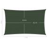 Dark Green Sunshade Sail 4x7m HDPE | 160g/m² Protection