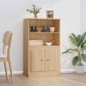 Highboard Sonoma Oak 60x35.5x103.5 cm Engineered Wood Colour sonoma oak Quantity in Package 1 