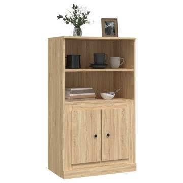 Stylish Highboard Sonoma Oak | Engineered Wood | HipoMarket