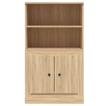 Stylish Highboard Sonoma Oak | Engineered Wood | HipoMarket