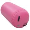 Inflatable Gymnastic Roll with Pump - 120x75 cm Pink