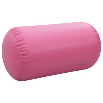 Inflatable Gymnastic Roll with Pump - 120x75 cm Pink