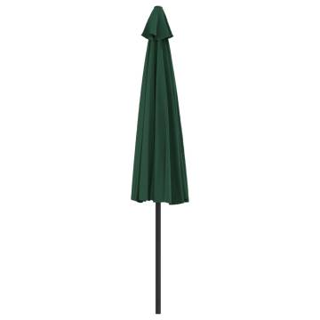 Green Balcony Parasol with Aluminium Pole | 300x155 cm Half