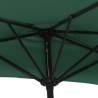 Green Balcony Parasol with Aluminium Pole | 300x155 cm Half