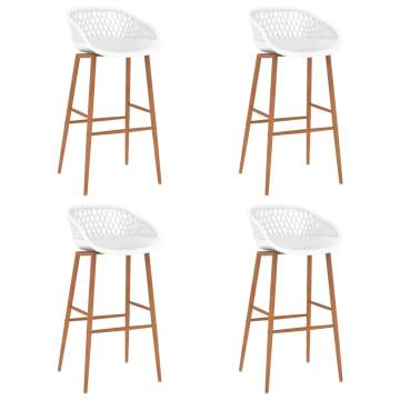 Stylish White Bar Chairs - Set of 4 for Your Home | HipoMarket