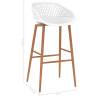 Stylish White Bar Chairs - Set of 4 for Your Home | HipoMarket