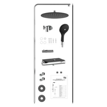 EISL GRANDE VITA Overhead Shower Set - Chrome-Black