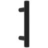 Elegant Black Stainless Steel Cabinet Handles - 10 pcs