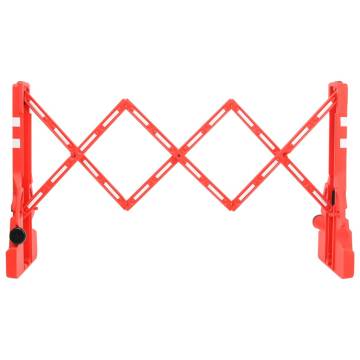 Folding Traffic Barrier Red - 210x50x105 cm for Safety