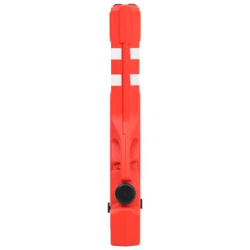 Folding Traffic Barrier Red - 210x50x105 cm for Safety