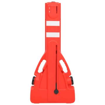 Folding Traffic Barrier Red - 210x50x105 cm for Safety