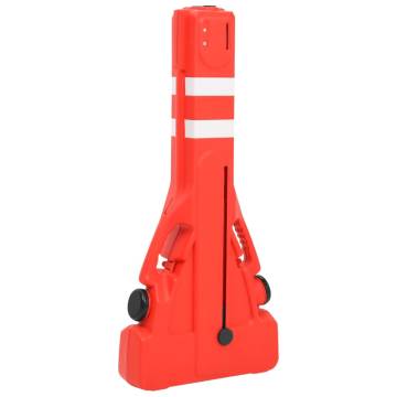 Folding Traffic Barrier Red - 210x50x105 cm for Safety