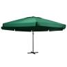 Outdoor Parasol with Aluminium Pole 600 cm Green Colour green Size 600 cm Quantity in Package 1 