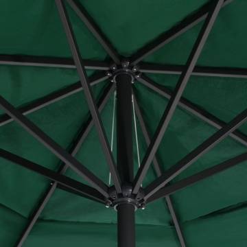 Outdoor Parasol 600 cm Green - Premium Sun Protection