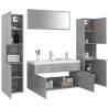 Stylish Concrete Grey Bathroom Furniture Set - HipoMarket