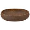 Countertop Basin Brown Oval - Elegant Ceramic Bathroom Sink