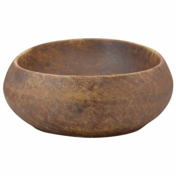 Countertop Basin Brown Oval - Elegant Ceramic Bathroom Sink