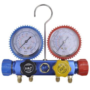 4-Way Manifold Gauge Set for A/C - Durable & Reliable