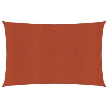 Sunshade Sail 5x6m Terracotta - HDPE Sun Protection | Hipomarket