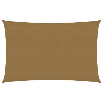 Sunshade Sail 5x7 m Taupe - UV & Mould Resistant