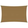 Sunshade Sail 160 g/m² Taupe 5x7 m HDPE Colour taupe Size 5 x 7 m Quantity in Package 1 