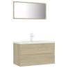 Stylish Bathroom Furniture Set - Sonoma Oak Engineered Wood